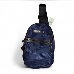 NWT Michael Kors Kent Nylon 
Men's Blue Sling Bag